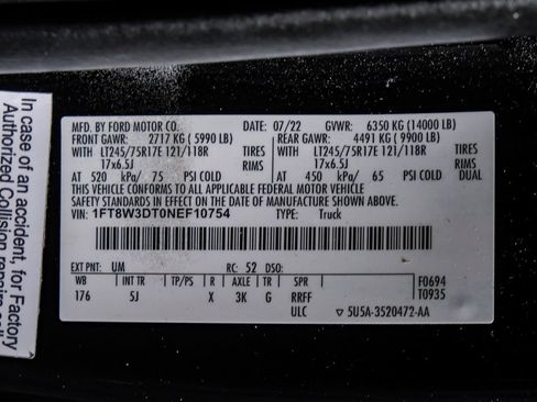 Used 2022 Ford F350 Lariat w/ Lariat Ultimate Package image 63