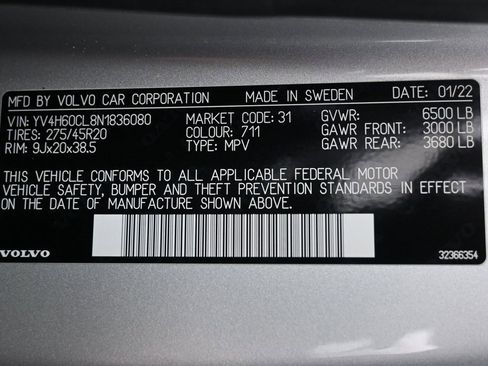 Used 2022 Volvo XC90 T8 Inscription image 9