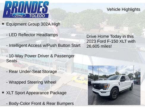 Used 2023 Ford F150 XLT w/ Equipment Group 302A High AWD/4WD image 17