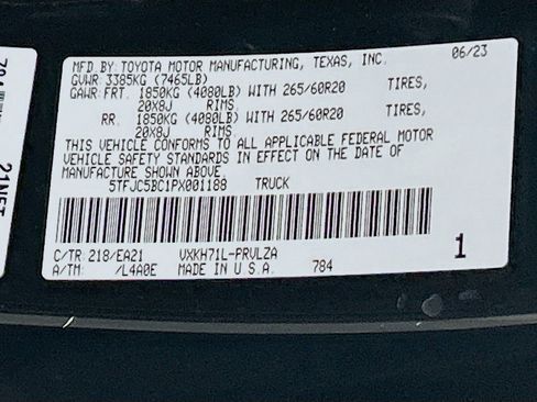 Used 2023 Toyota Tundra Limited RWD image 30
