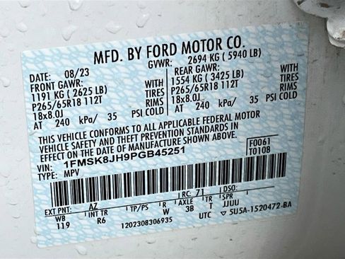 Used 2023 Ford Explorer Timberline w/ Timberline Technology Package image 34