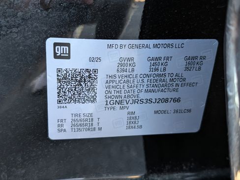 Used 2025 Chevrolet Traverse Z71 w/ Driver Confidence Package image 40