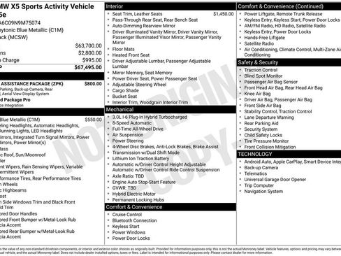 Used 2022 BMW X5 xDrive45e w/ Parking Assistance Package image 3