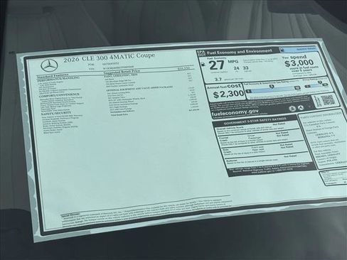 New 2026 Mercedes-Benz CLE 300 4MATIC Coupe image 23