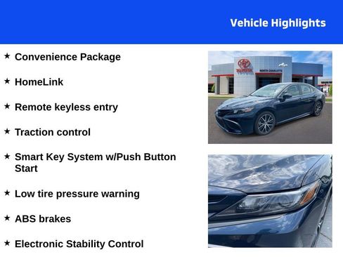 Used 2021 Toyota Camry SE w/ Convenience Package FWD image 4