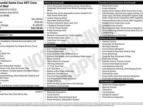 New 2026 Hyundai Santa Cruz XRT AWD/4WD image 4