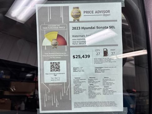 Used 2023 Hyundai Sonata SEL FWD image 30