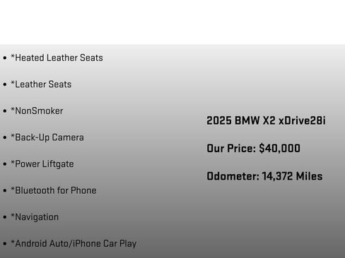 Used 2025 BMW X2 xDrive28i w/ M Sport Package AWD/4WD image 24