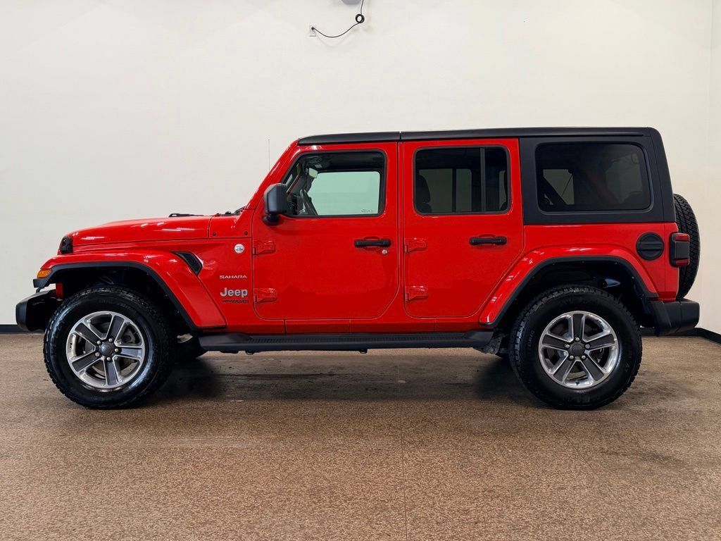 Used 2021 Jeep Wrangler Unlimited Sahara w/ Uconnect 4C Nav & Sound Group AWD/4WD image 2