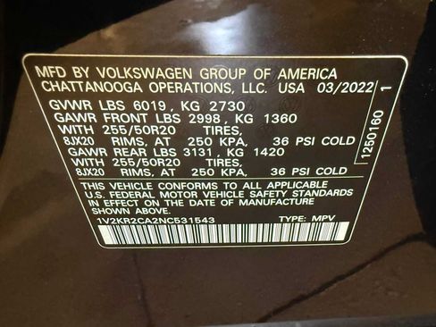 Used 2022 Volkswagen Atlas SE AWD/4WD image 39