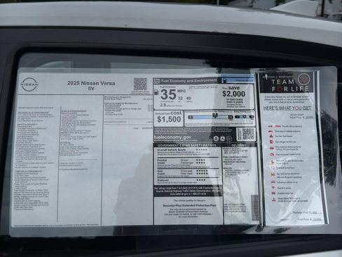 New 2025 Nissan Versa SV image 12