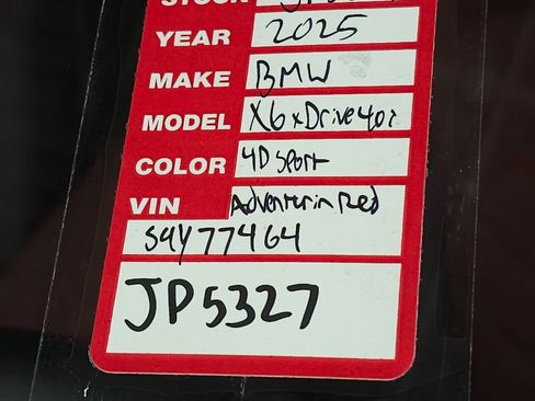 Used 2025 BMW X6 xDrive40i w/ Climate Comfort Package image 43