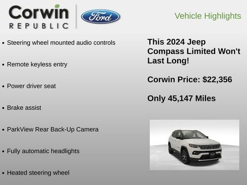 Used 2024 Jeep Compass Limited AWD/4WD image 6