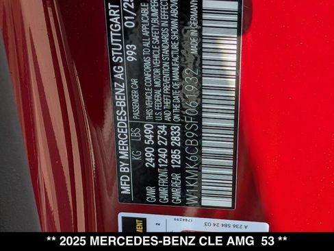 Used 2025 Mercedes-Benz CLE 53 AMG 4MATIC Cabriolet image 26