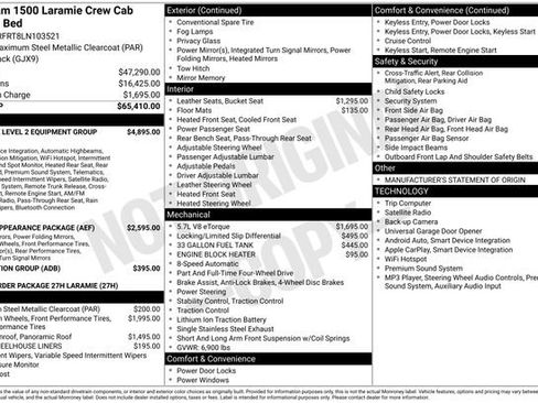 Certified 2020 RAM 1500 Laramie AWD/4WD image 5