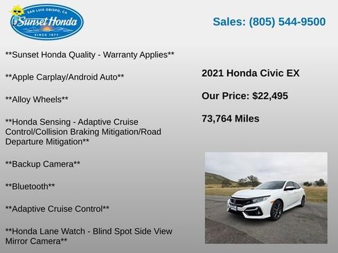 Used 2021 Honda Civic EX image 5