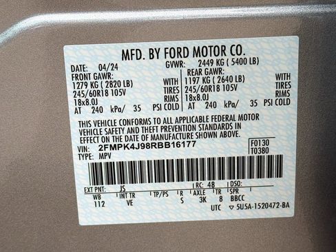 Used 2024 Ford Edge SEL w/ Convenience Package AWD/4WD image 33