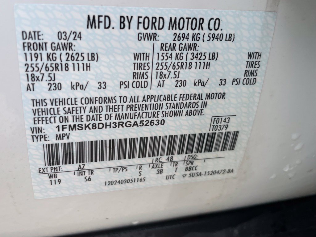 Used 2024 Ford Explorer XLT w/ Equipment Group 202A AWD/4WD image 36