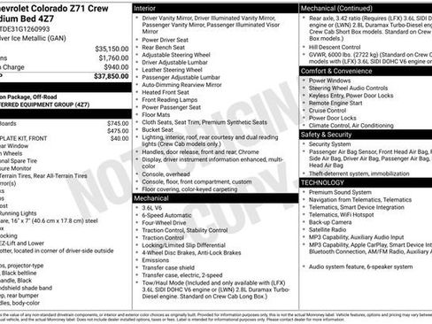 Used 2016 Chevrolet Colorado Z71 AWD/4WD image 5