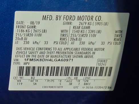 Used 2020 Ford Explorer XLT w/ Equipment Group 202A AWD/4WD image 66