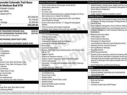 Certified 2024 Chevrolet Colorado Trail Boss w/ Advanced Trailering Package image 6