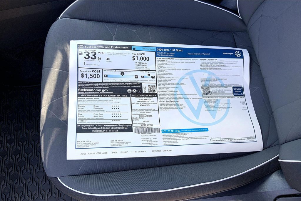 New 2026 Volkswagen Jetta Sport FWD image 14