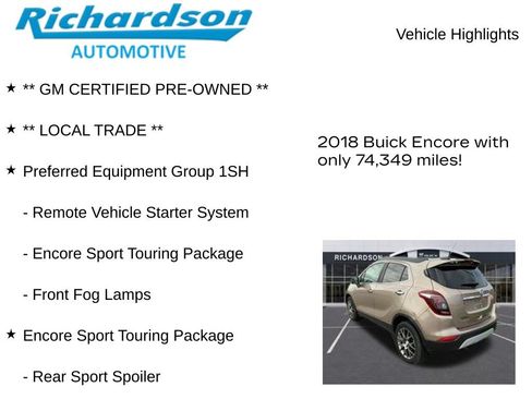 Used 2018 Buick Encore Sport Touring FWD image 11