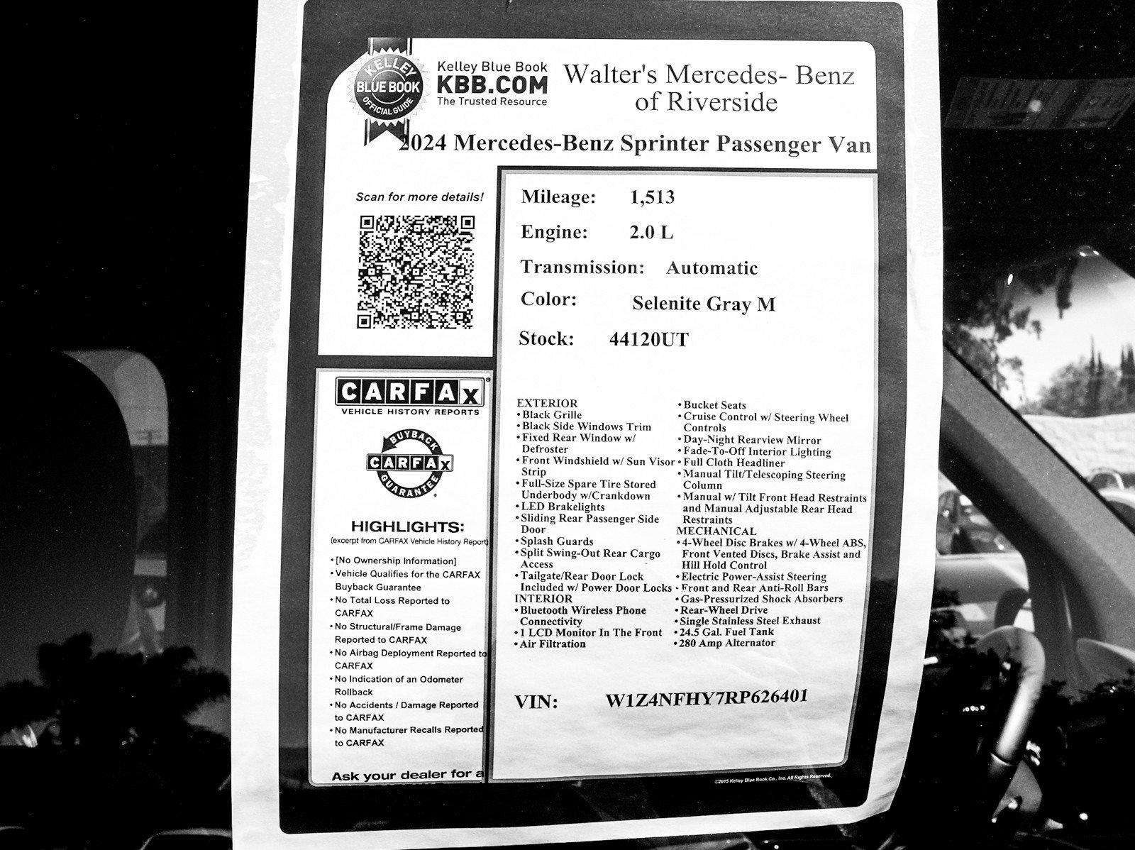 Used 2024 Mercedes-Benz Sprinter 2500 image 6