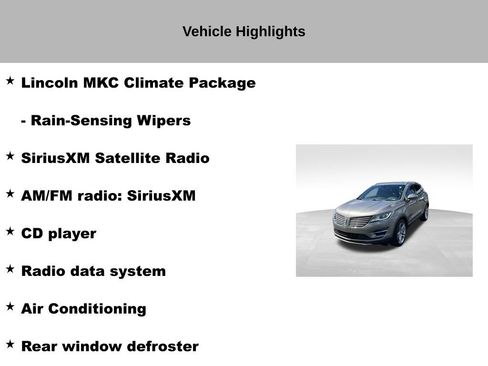 Used 2016 Lincoln MKC Reserve w/ Lincoln MKC Climate Package AWD/4WD image 14