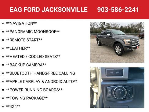 Used 2017 Ford F150 Platinum w/ Equipment Group 701A Luxury image 4