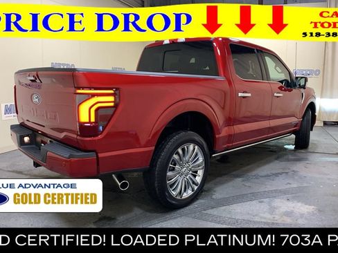 Certified 2024 Ford F150 Platinum w/ Equipment Group 703A Plus AWD/4WD image 3