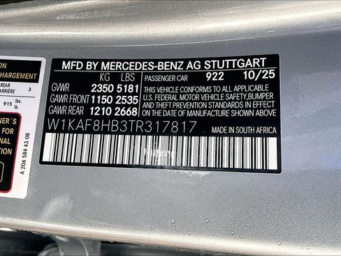 New 2026 Mercedes-Benz C 43 AMG 4MATIC Sedan image 13