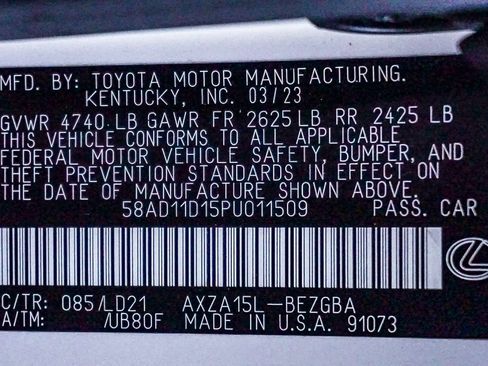 Certified 2023 Lexus ES 250 w/ Premium Package image 30