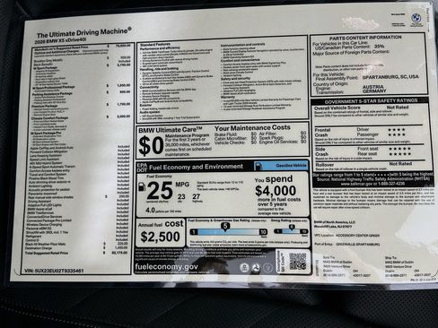 New 2026 BMW X5 xDrive40i w/ M Sport Package AWD/4WD image 47