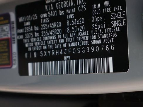 Used 2025 Kia Sorento EX w/ Panoramic Sunroof Package image 48