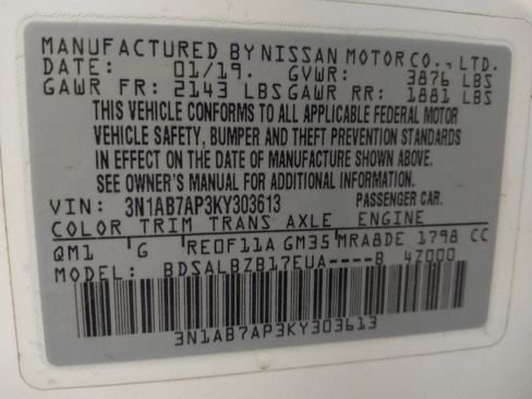 Used 2019 Nissan Sentra S FWD image 33