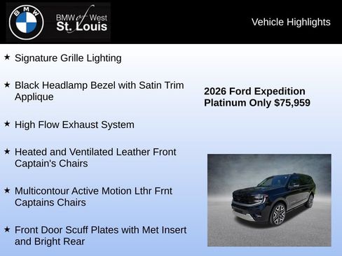 Used 2026 Ford Expedition Platinum w/ Platinum Ultimate Package AWD/4WD image 30
