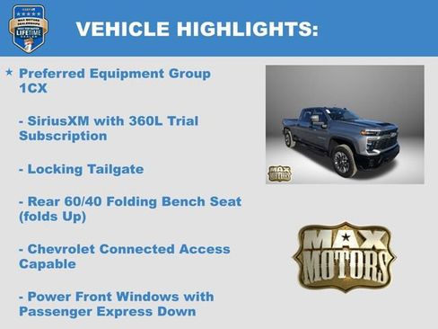 New 2025 Chevrolet Silverado 2500 Custom w/ Custom Value Package image 6