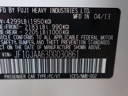 Used 2013 Subaru Impreza 2.0i AWD/4WD image 44