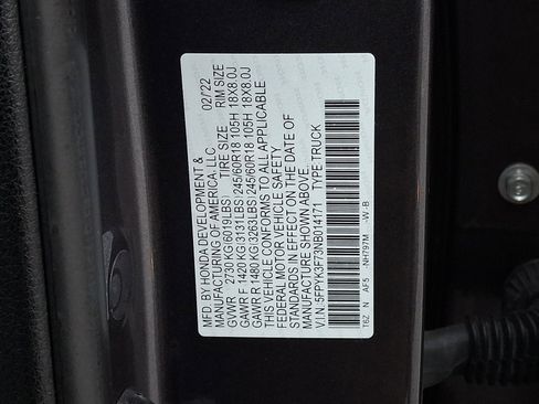 Used 2022 Honda Ridgeline RTL-E image 28