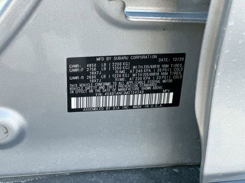 Certified 2021 Subaru Outback Limited image 37