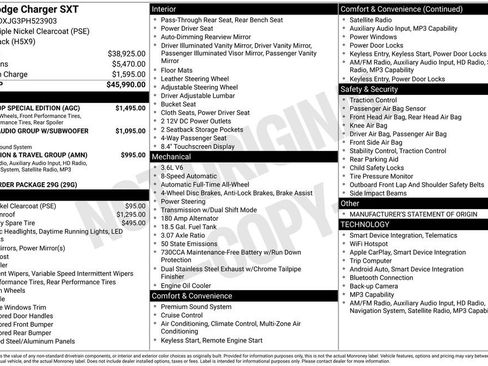 Used 2023 Dodge Charger SXT w/ Blacktop Special Edition AWD/4WD image 37