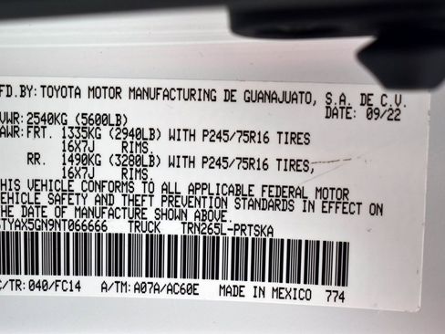 Certified 2022 Toyota Tacoma SR image 13