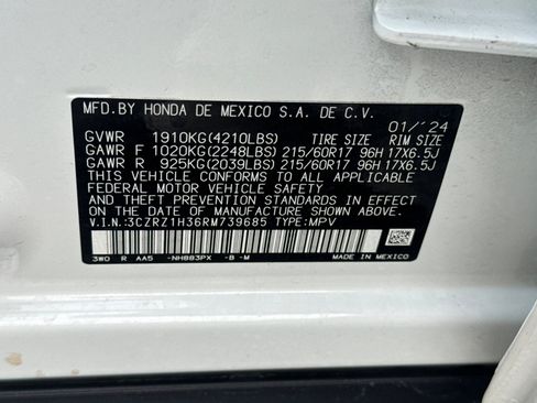 Used 2024 Honda HR-V LX image 27
