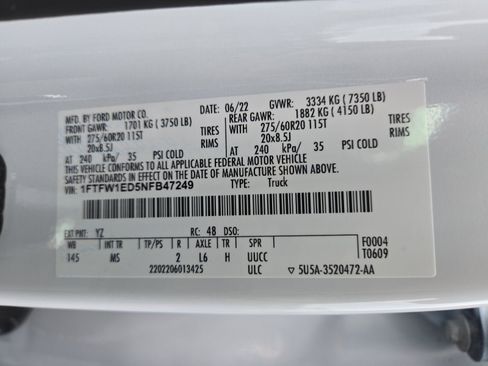 Certified 2022 Ford F150 XLT w/ Equipment Group 302A High image 27