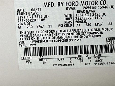 Used 2022 Ford Explorer XLT w/ Equipment Group 202A image 30