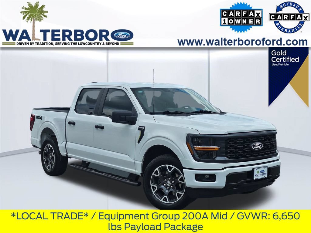 Certified 2025 Ford F150 STX w/ Equipment Group 200A AWD/4WD 360° Tour
