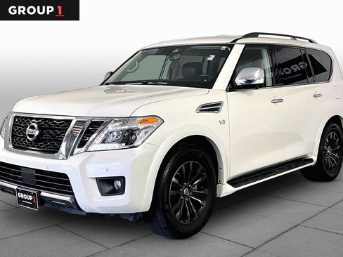 Used 2020 Nissan Armada Platinum w/ Captain's Chairs Package RWD image 1