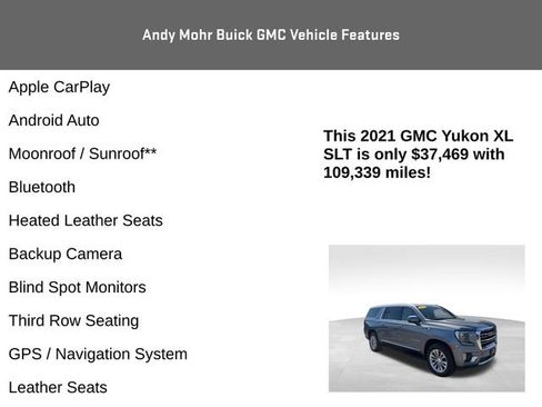 Used 2021 GMC Yukon XL SLT image 4
