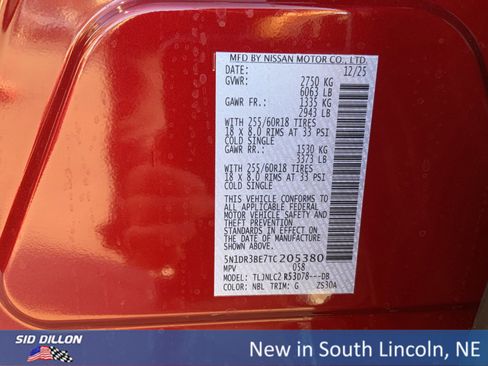 New 2026 Nissan Pathfinder SV image 12